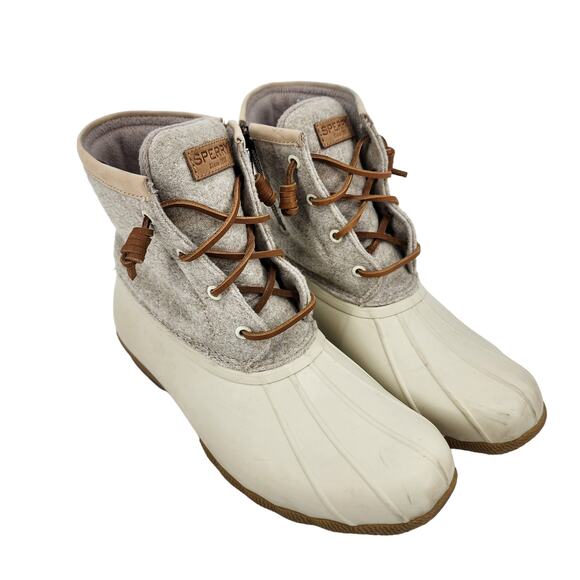 Sperry Women's Saltwater Wool Embossed Duck Boot w/ Thinsulate Size 9.5 - Picture 1 of 8
